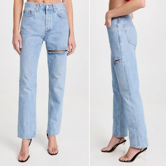 🆕️ Agolde Lana Mid Rise Slice Jeans